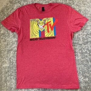 Gildan heather Red Graphic T-Shirt size M softstyle